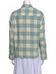 Denimist Plaid Print Long Sleeve Button-Up Top