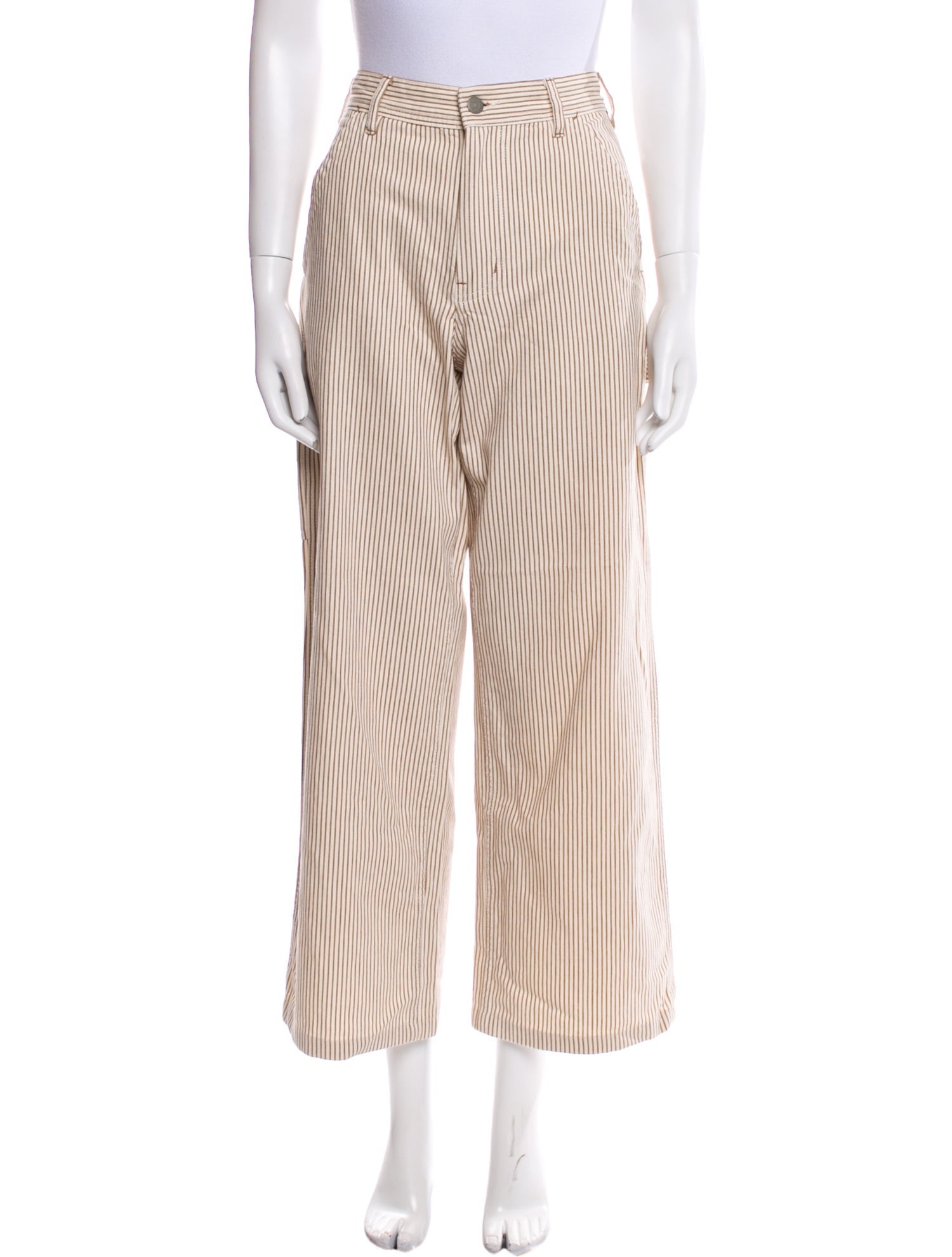 Denimist Striped Wide Leg Pants