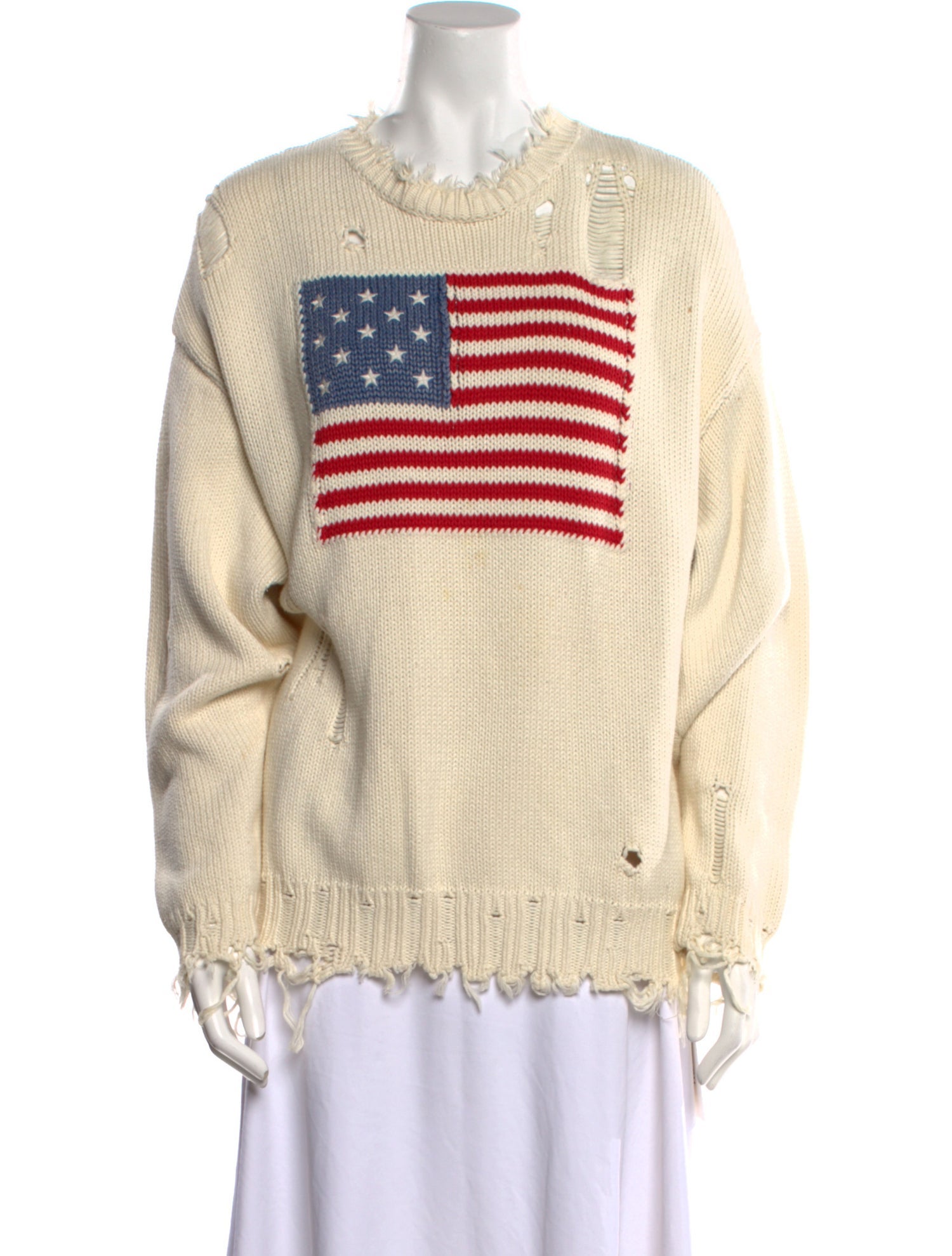 Denimist Graphic Print Crew Neck Sweater