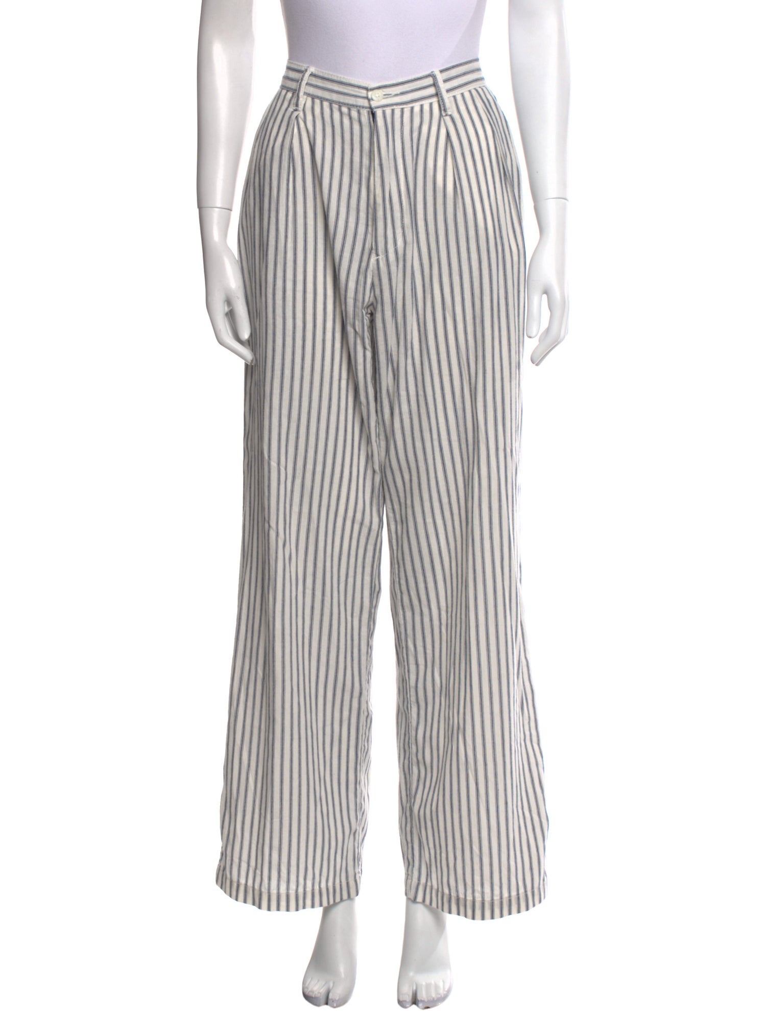 Denimist Striped Wide Leg Pants
