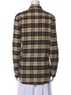 Denimist Plaid Print Long Sleeve Button-Up Top