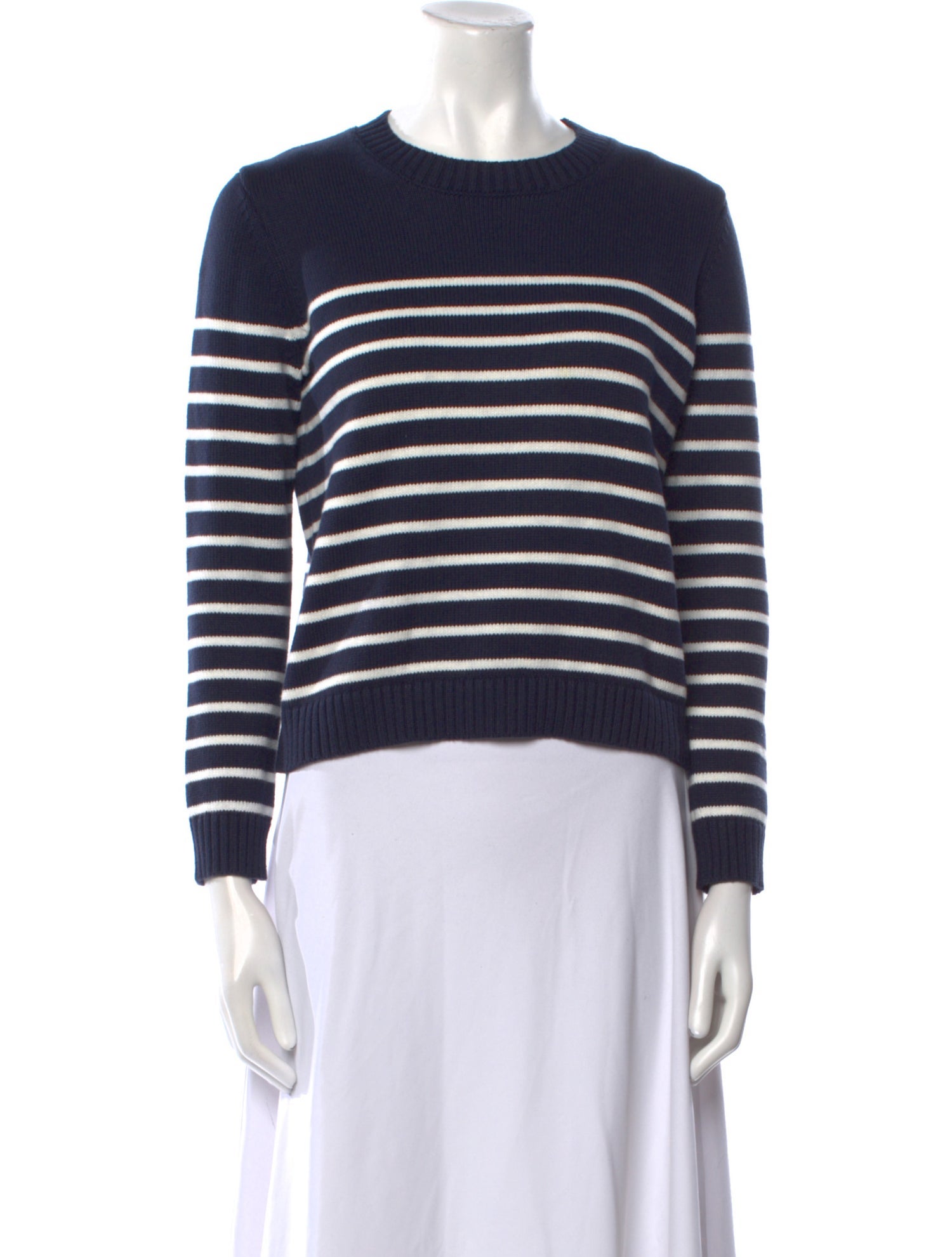 Denimist Striped Crew Neck Sweater