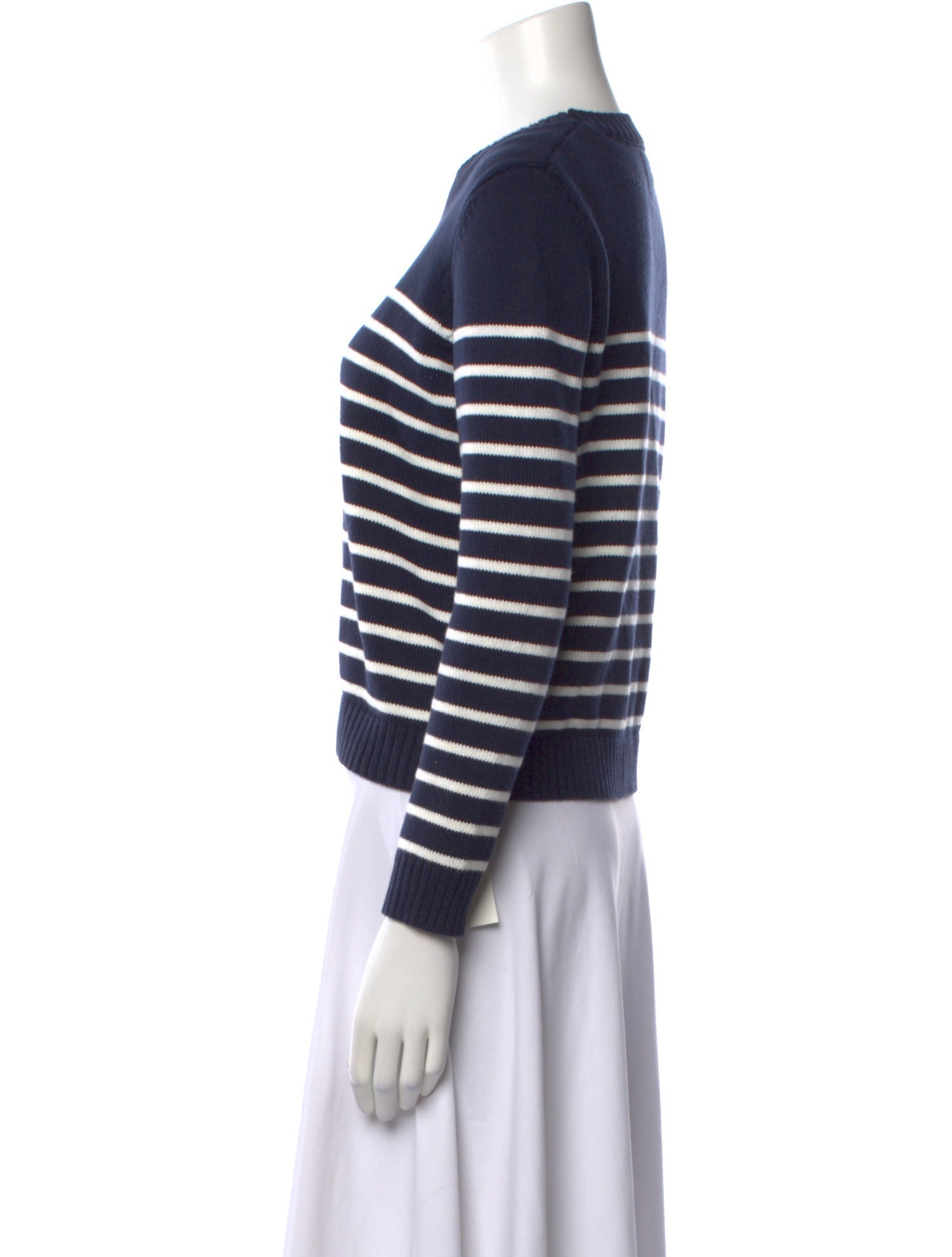Denimist Striped Crew Neck Sweater