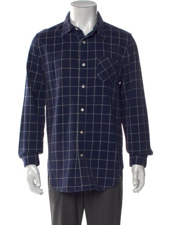Denimist Plaid Print Long Sleeve Shirt