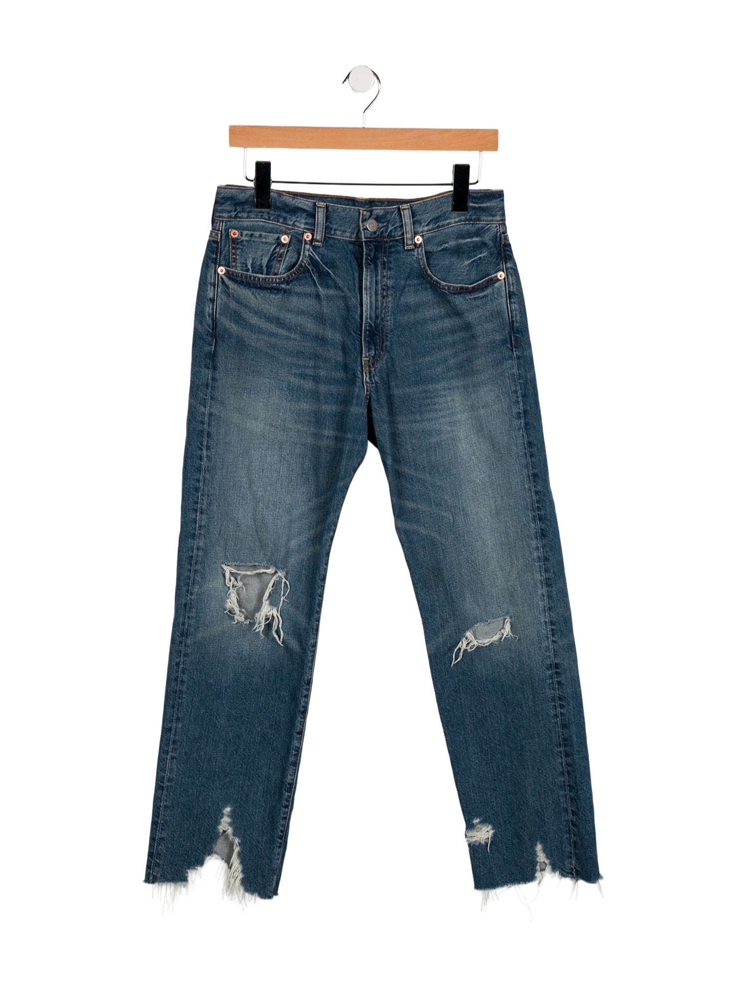 Denimist High-Rise Straight Leg Jeans