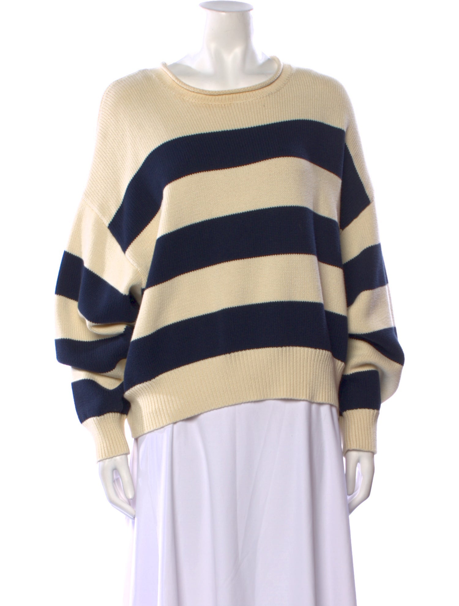 Denimist Striped Crew Neck Sweater
