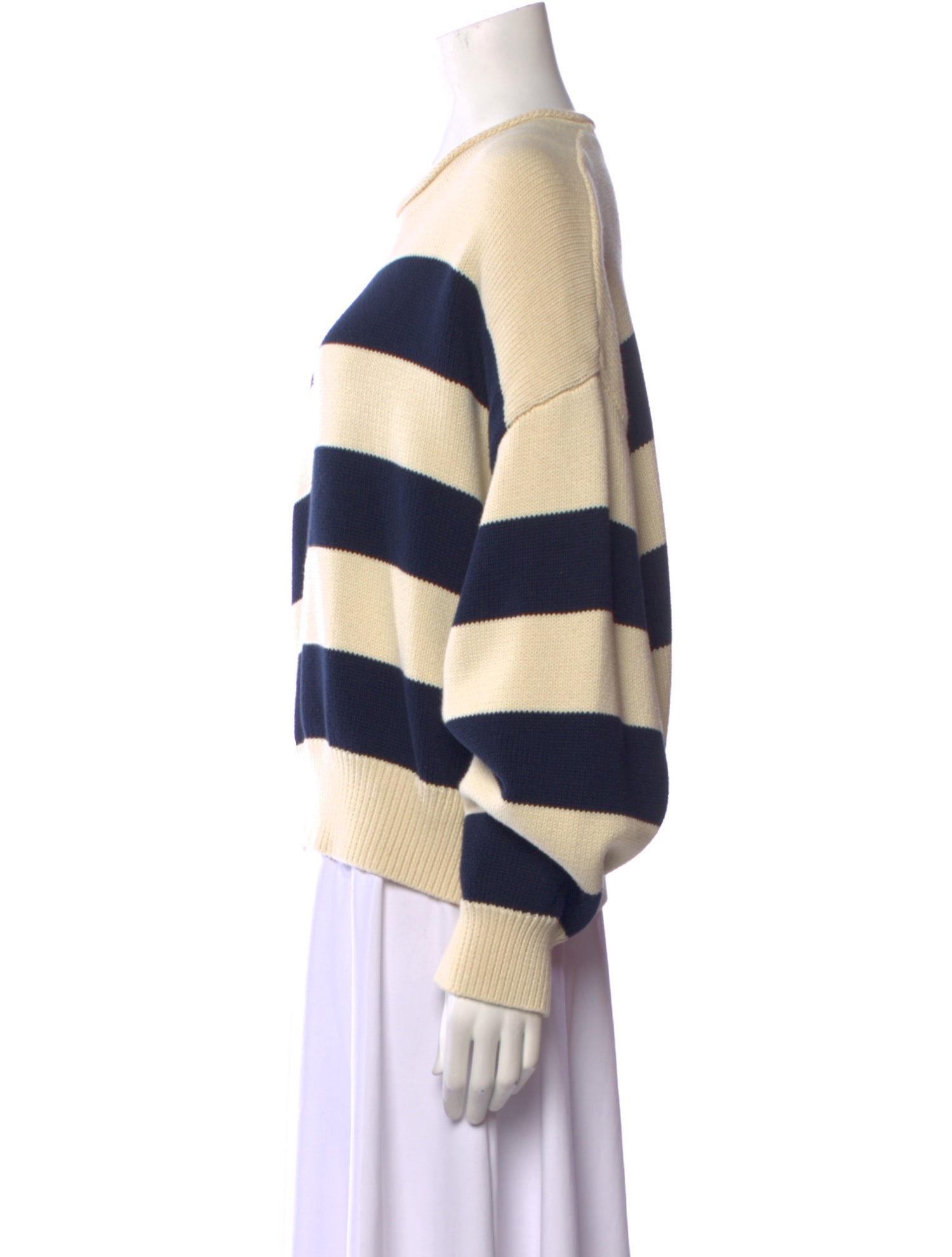 Denimist Striped Crew Neck Sweater
