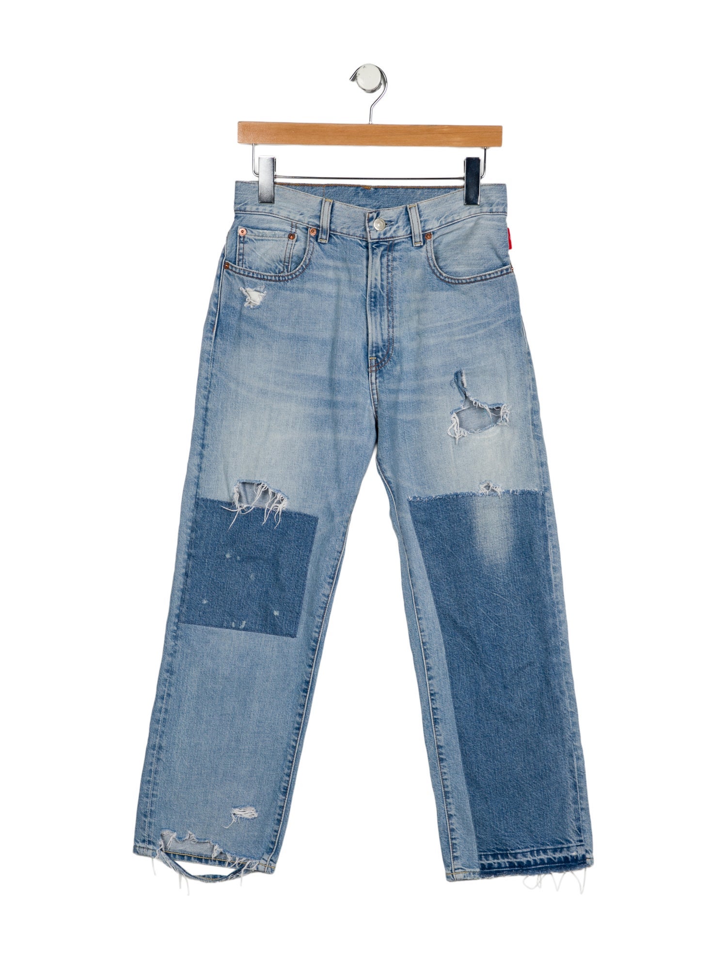 Denimist High-Rise Straight Leg Jeans