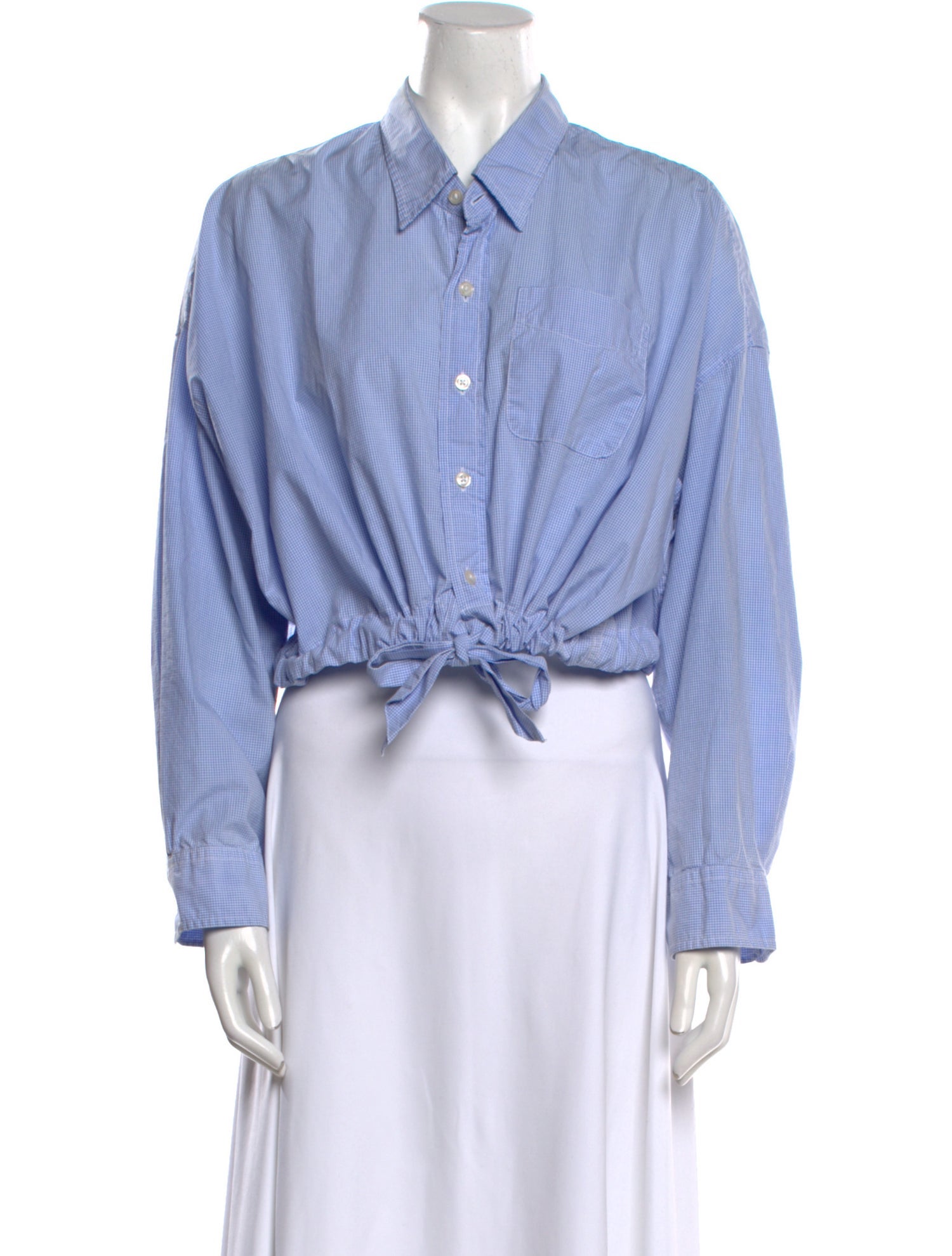 Denimist Long Sleeve Crop Top