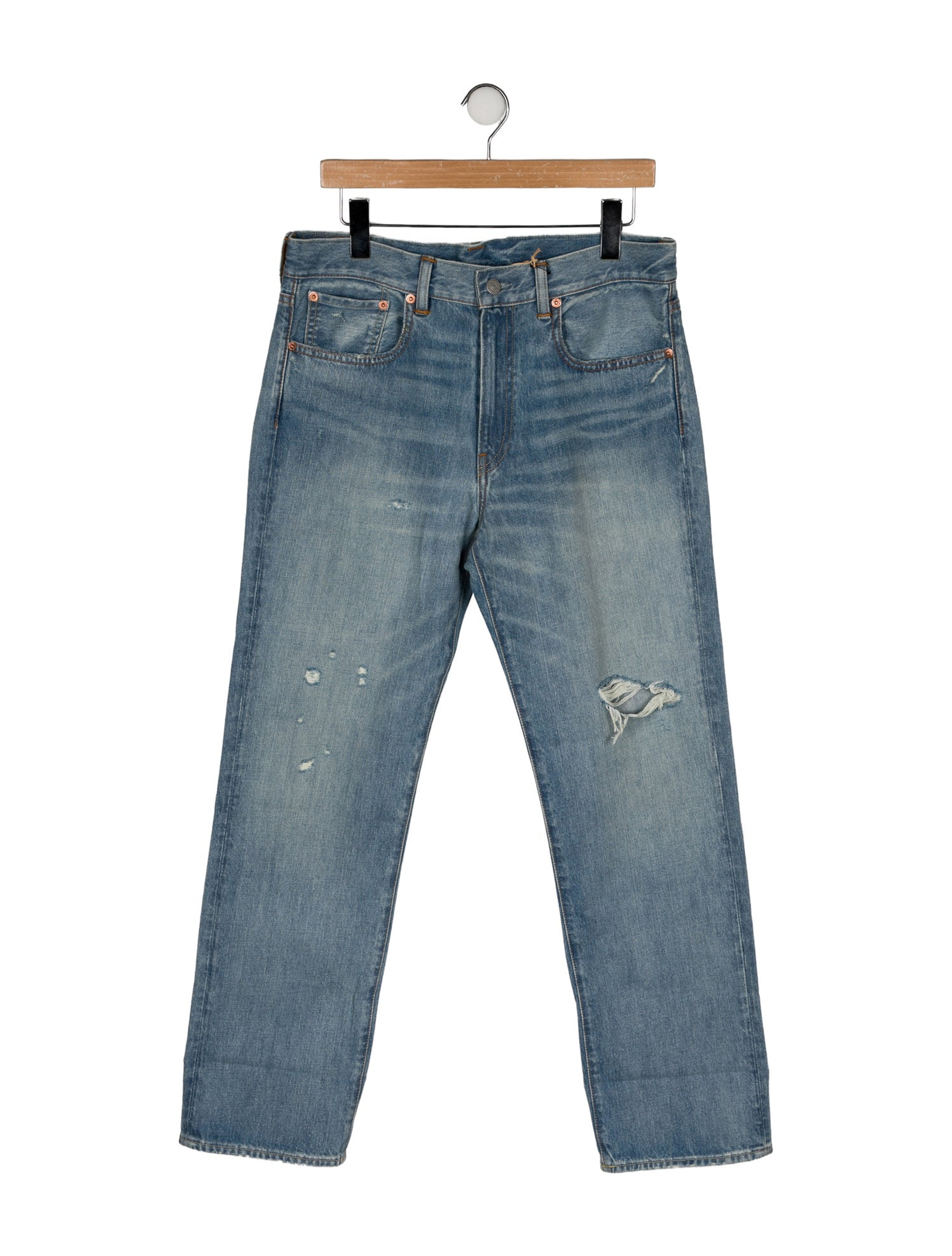 High-Rise Straight Leg Jeans w/ Tags