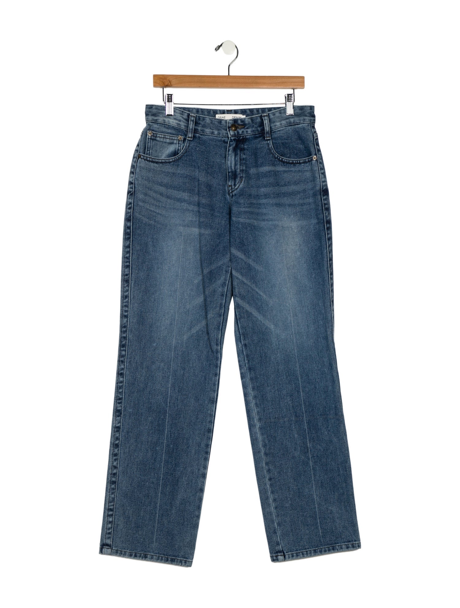 Drae Mid-Rise Wide Leg Jeans