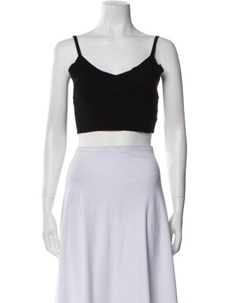 Drae V-Neck Sleeveless Crop Top