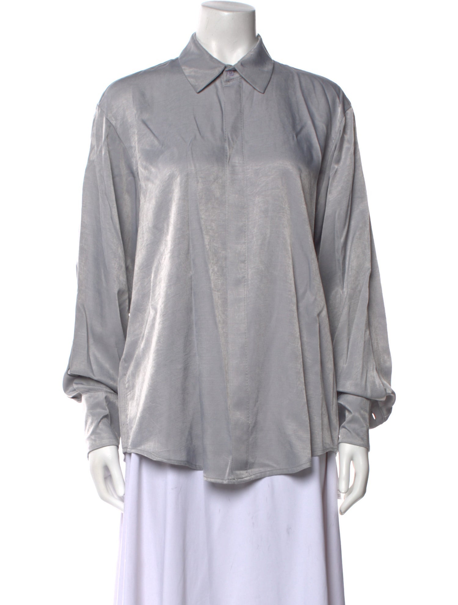 Dé Rococo Long Sleeve Button-Up Top