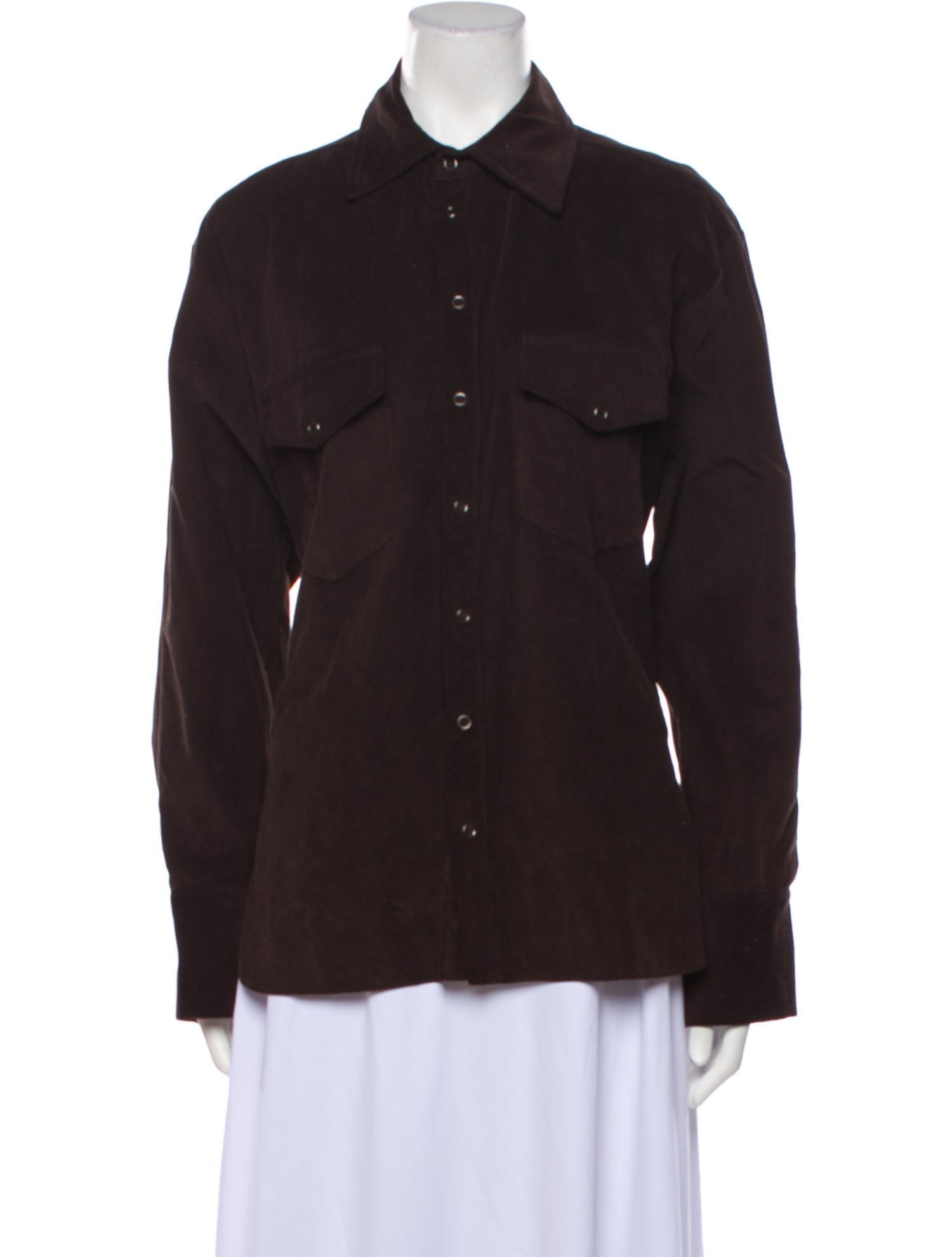 Dé Rococo Long Sleeve Button-Up Top