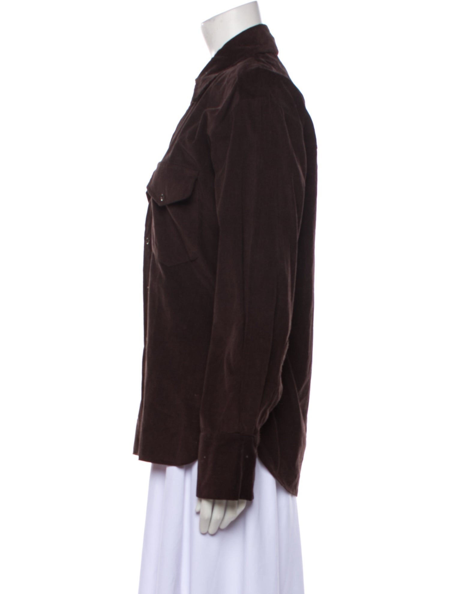 Dé Rococo Long Sleeve Button-Up Top