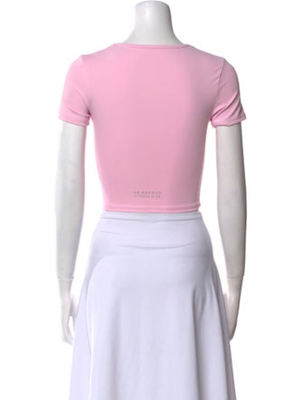 Dé Rococo Crew Neck Short Sleeve Crop Top