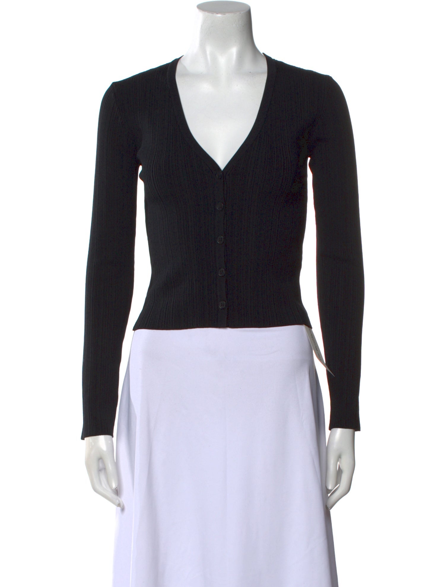 Dé Rococo V-Neck Long Sleeve Crop Top