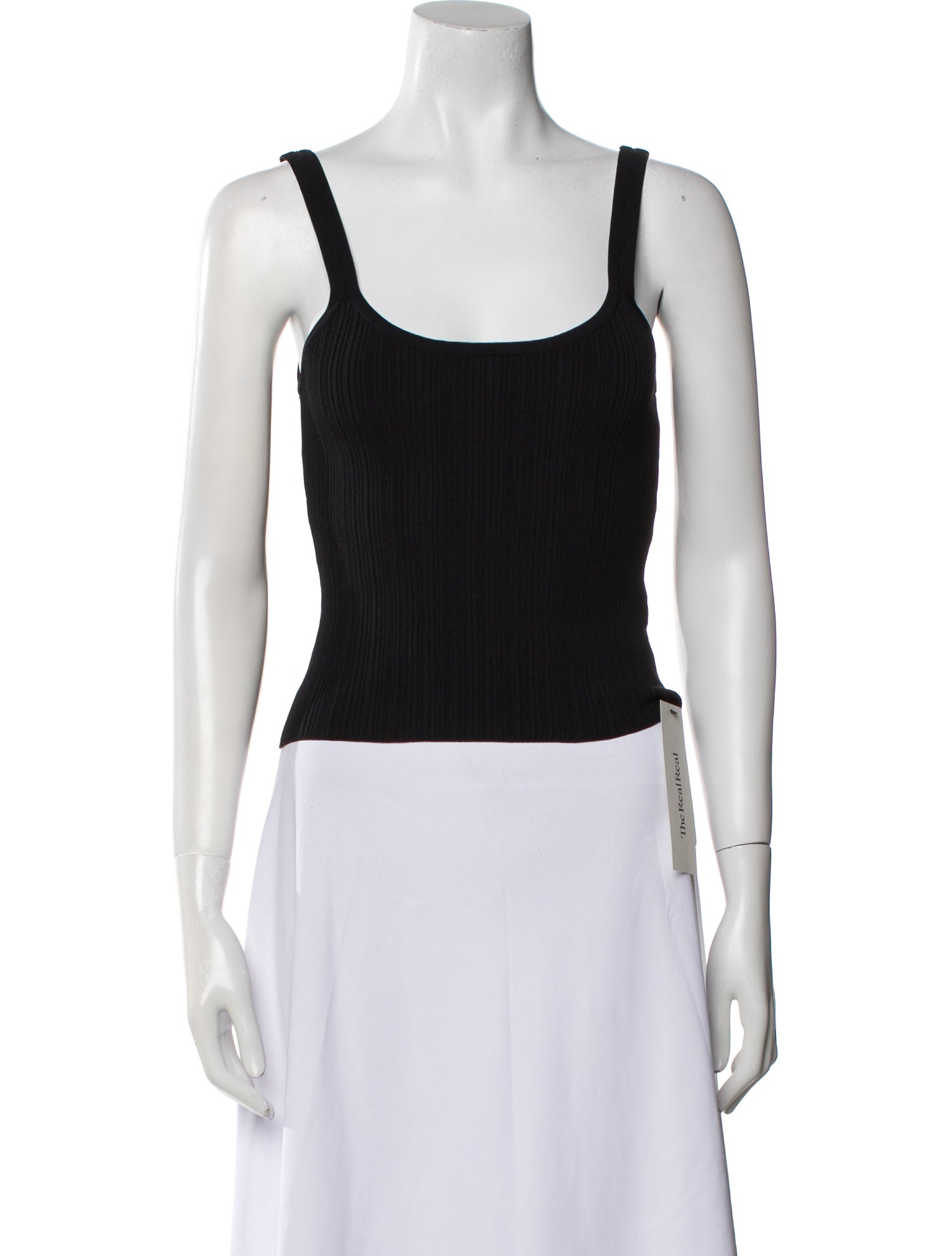 Dé Rococo Scoop Neck Sleeveless Crop Top