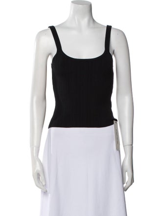 Dé Rococo Scoop Neck Sleeveless Crop Top