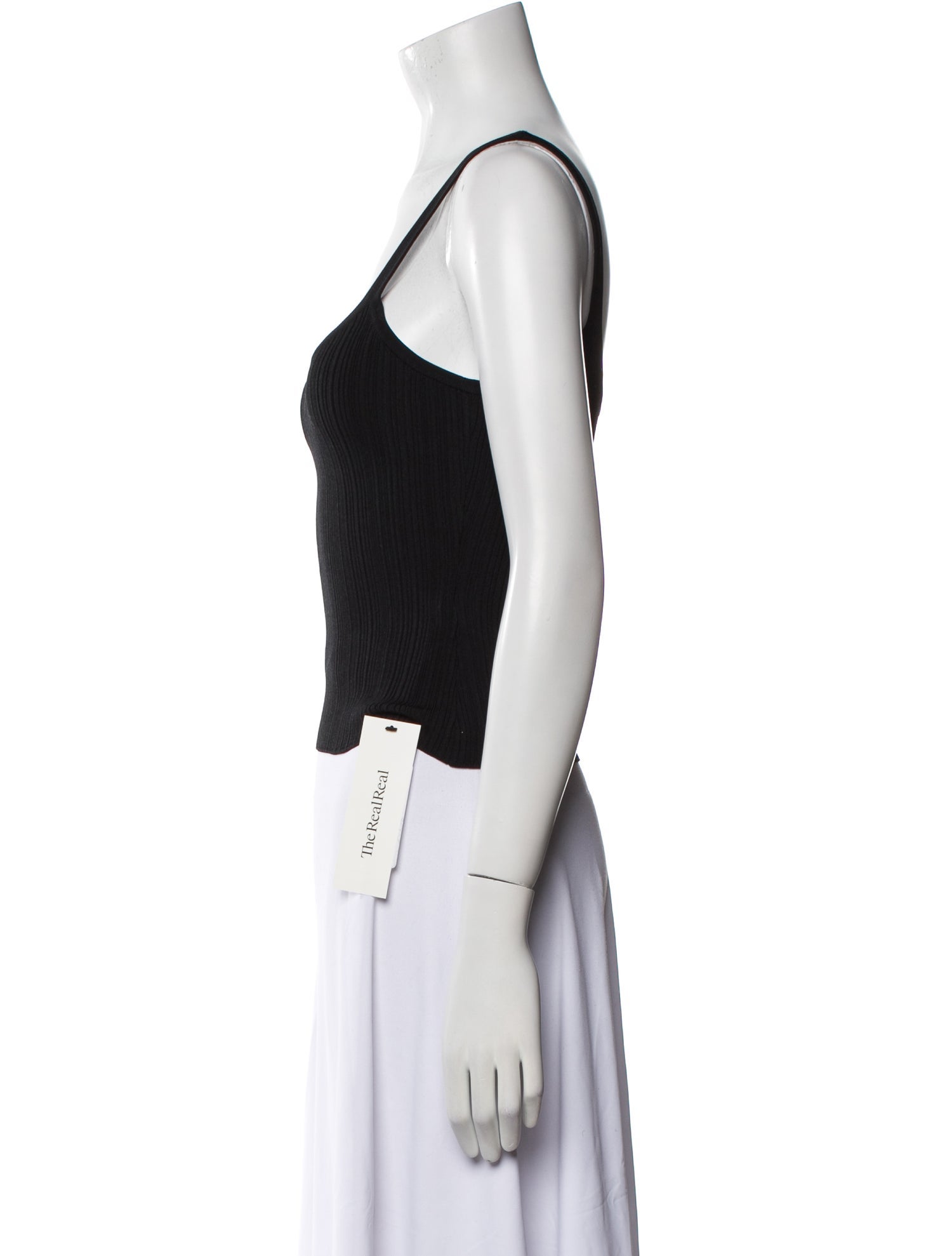Dé Rococo Scoop Neck Sleeveless Crop Top