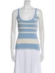 Dé Rococo Striped Scoop Neck Top