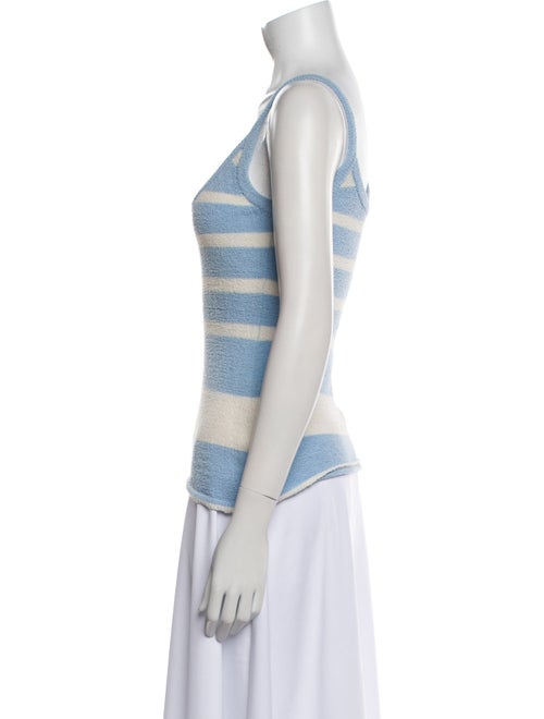 Dé Rococo Striped Scoop Neck Top