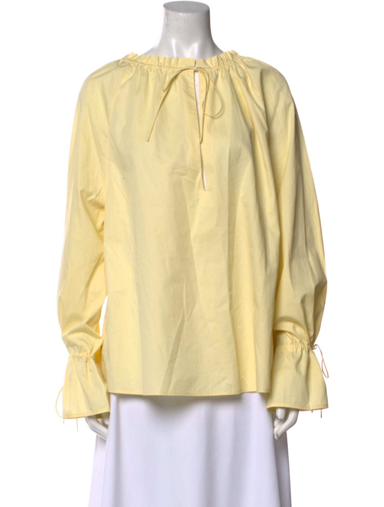 Dé Rococo Bateau Neckline Long Sleeve Blouse