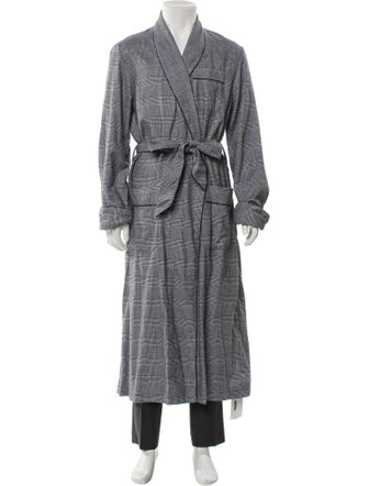 Derek Rose Plaid Print Robe