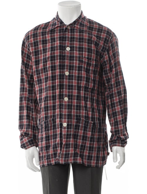 Derek Rose Plaid Print Pajama Top