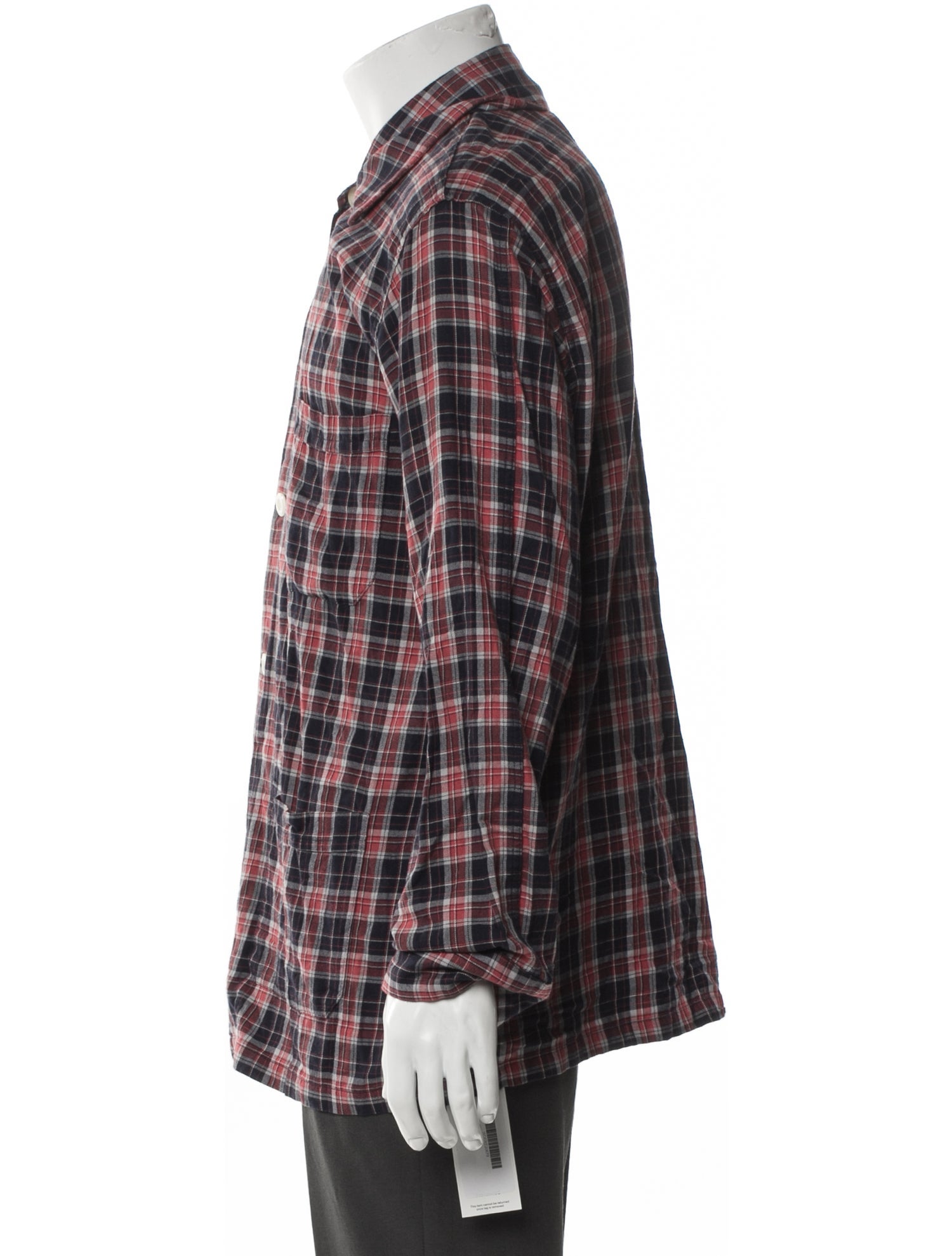 Derek Rose Plaid Print Pajama Top