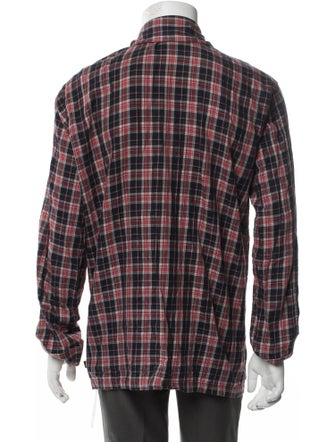 Derek Rose Plaid Print Pajama Top