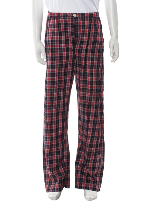 Derek Rose Plaid Print Pajama Bottoms
