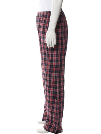Derek Rose Plaid Print Pajama Bottoms