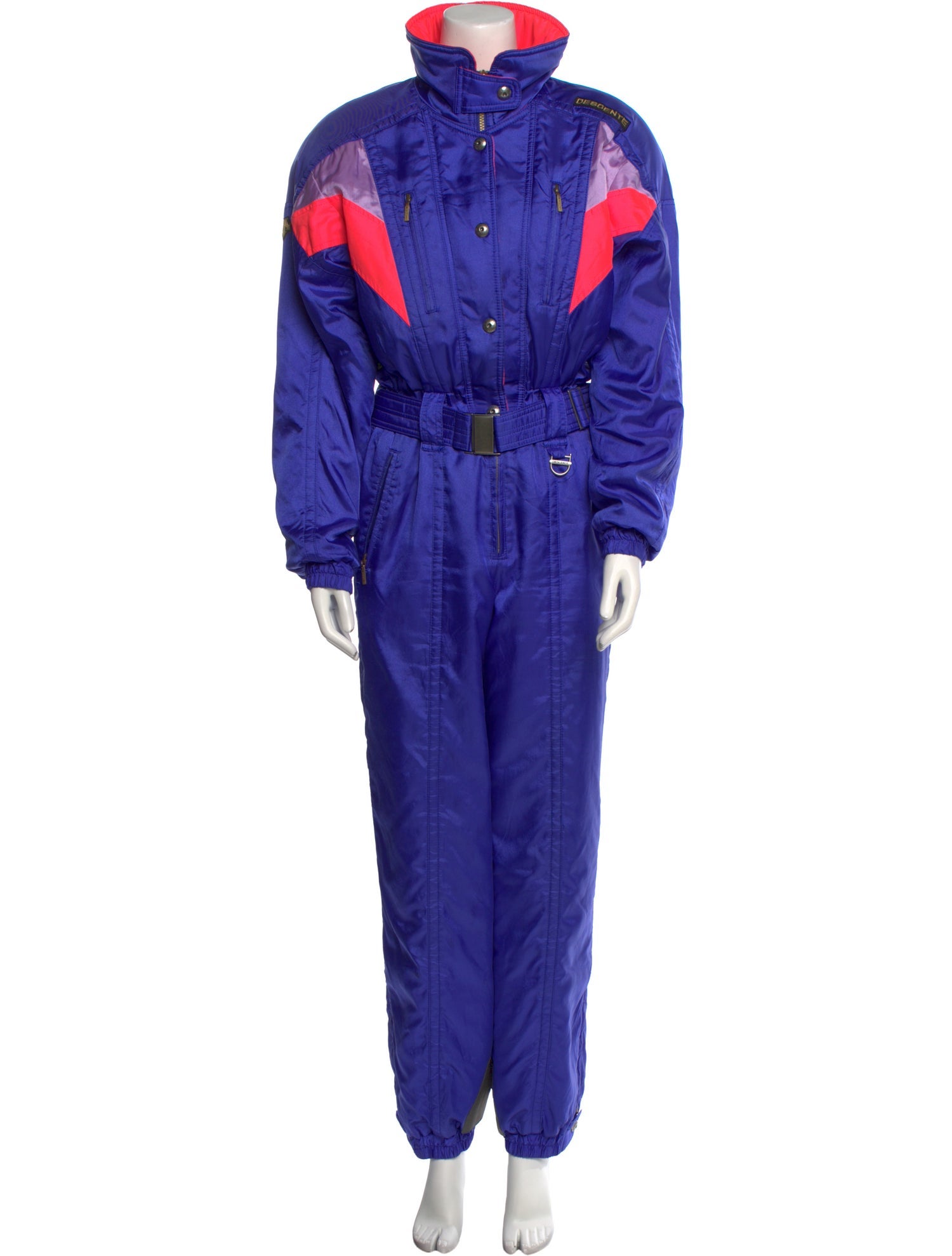 Descente Nylon Colorblock Pattern Jumpsuit