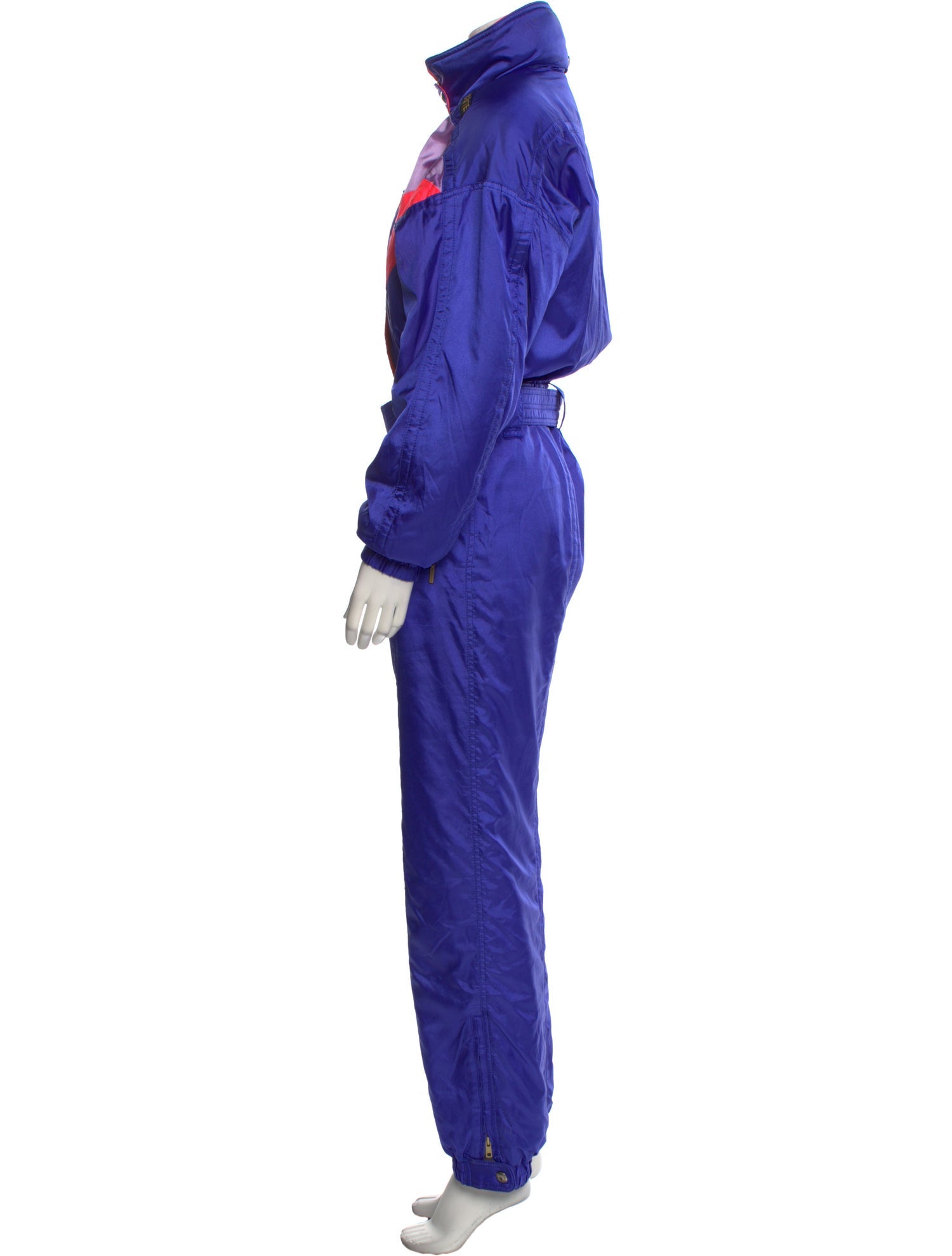 Descente Nylon Colorblock Pattern Jumpsuit