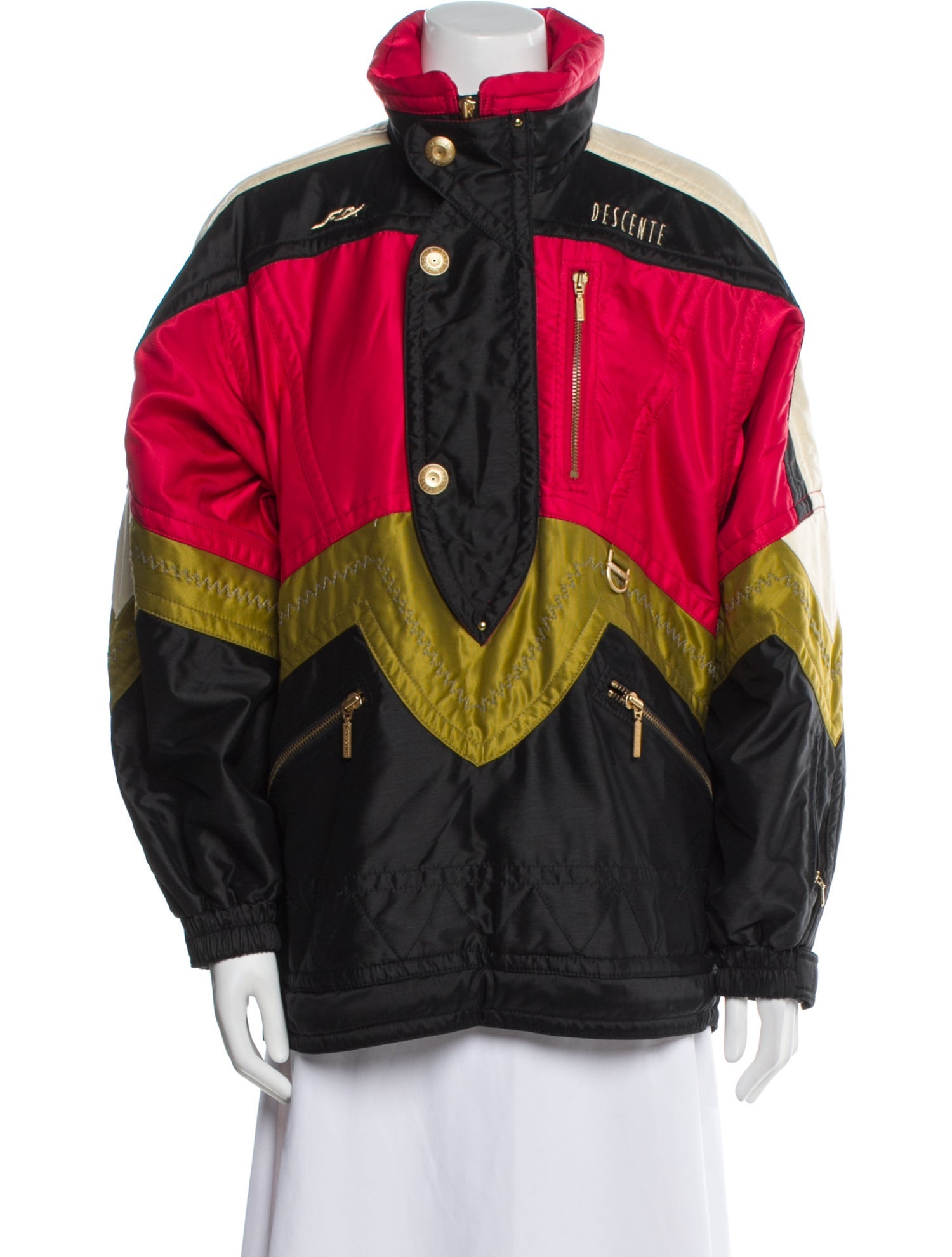 Descente Colorblock Pattern Jacket
