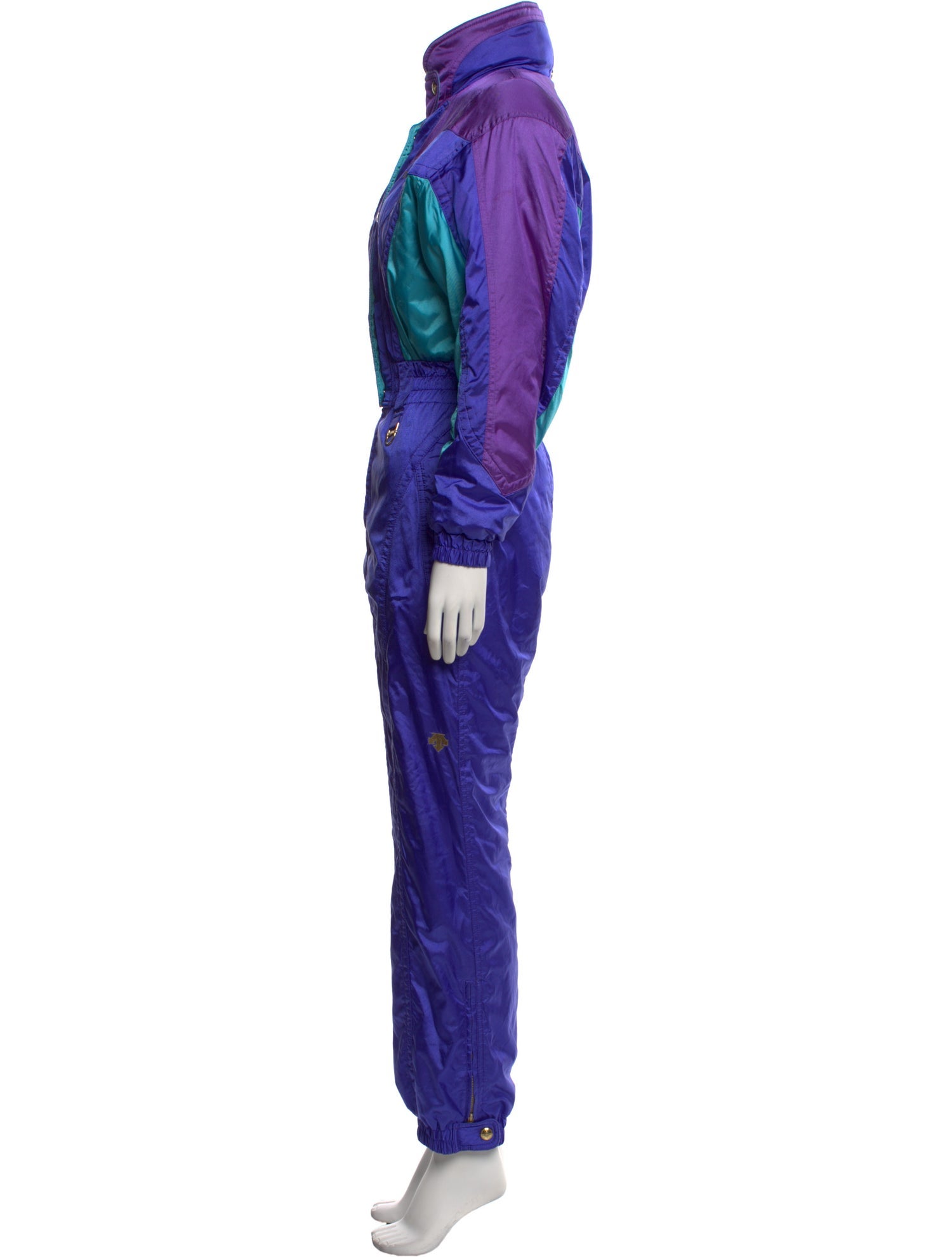 Descente Nylon Colorblock Pattern Jumpsuit