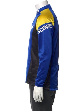 Descente Colorblock Pattern Mock Neck Jersey