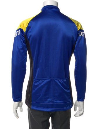 Descente Colorblock Pattern Mock Neck Jersey