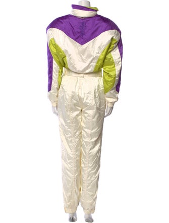 Descente Vintage Colorblock Pattern Jumpsuit