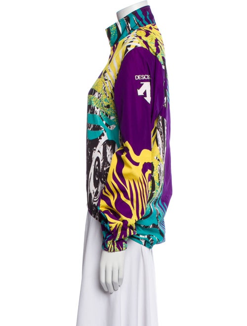 Descente Graphic Print Bomber Jacket