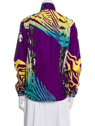 Descente Graphic Print Bomber Jacket