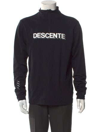 Descente Graphic Print Turtleneck Sweatshirt