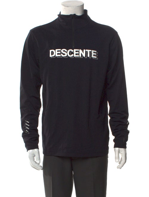 Descente Graphic Print Turtleneck Sweatshirt