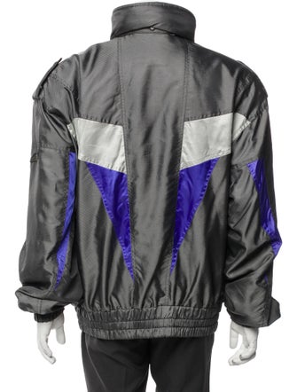 Descente Colorblock Pattern Puffer Coat