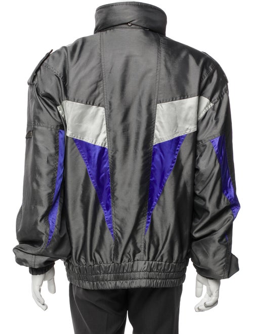 Descente Colorblock Pattern Puffer Coat