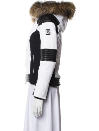 Descente Colorblock Pattern Biker Jacket