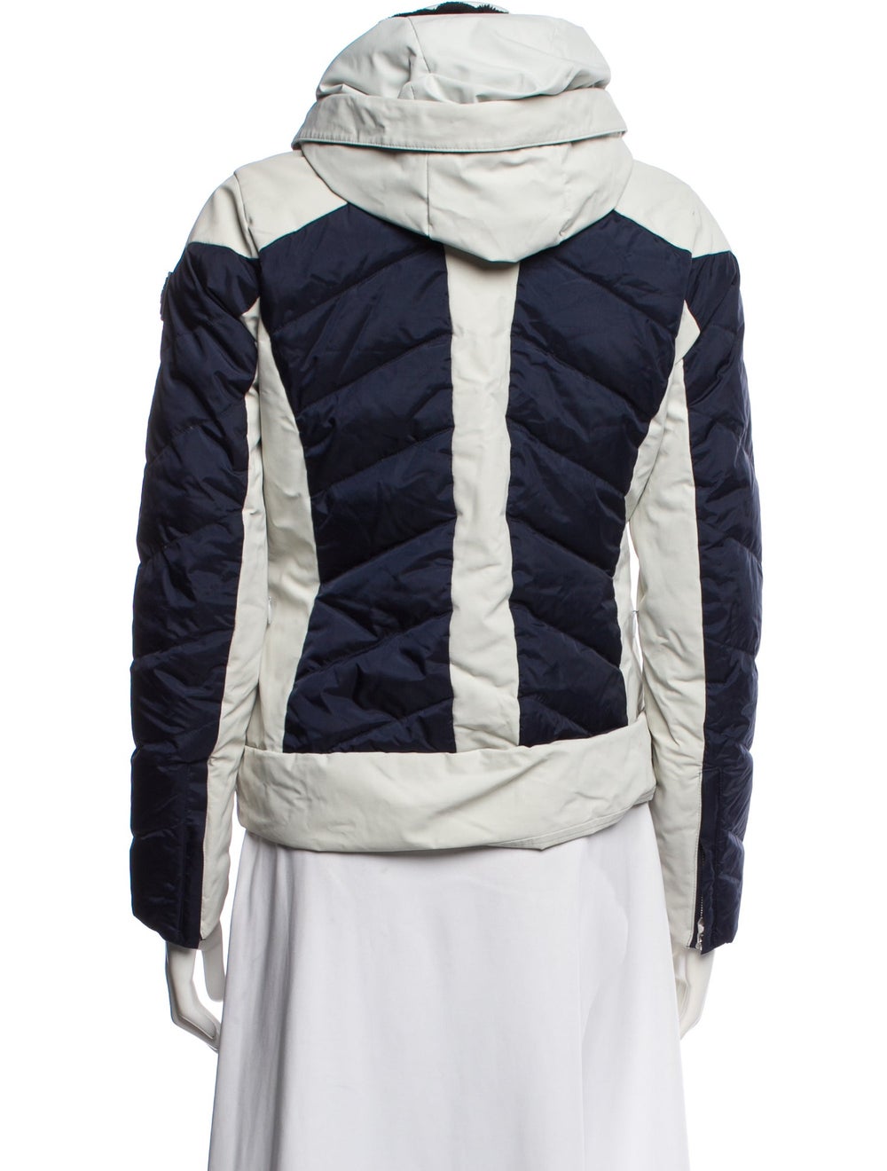 Descente Nylon Colorblock Pattern Down Jacket - image 3