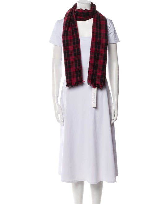 Destin Wool Plaid Print Scarf