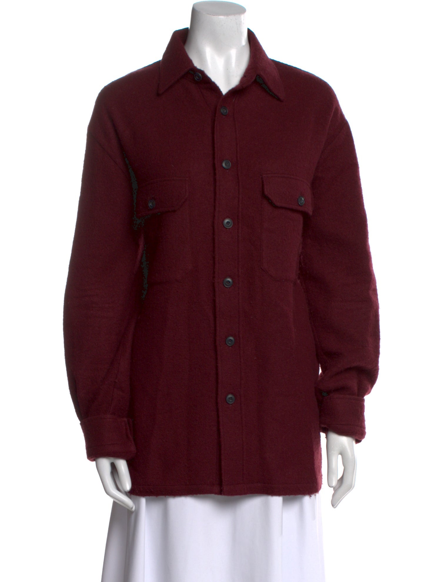 Destin Cashmere Long Sleeve Button-Up Top